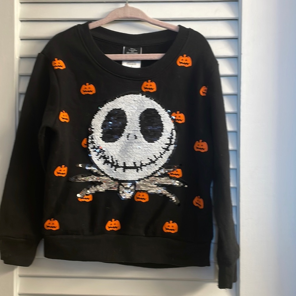 Disney Nightmare Before Christmas Halloween Sweatshirt Size XS 4/5. LIKE NEW!
